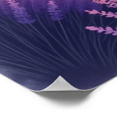 Ultradetaillierte Lavendellandschaft Poster (Ecke)