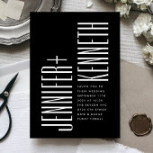 Ultraeinfache, moderne, Minimalistisch bearbeitbar Einladung