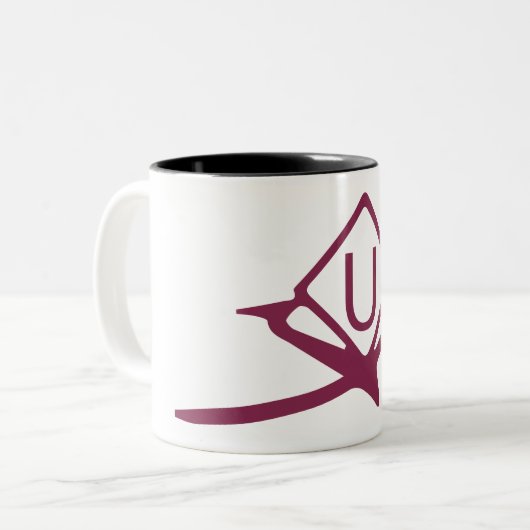 UltraLight Activity Symbole Drohne Pilot Kaffee Ta Zweifarbige Tasse (Vorderseite Links)