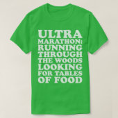 Ultramarathon-Definition, die durch den Wald läuft T-Shirt (Design vorne)