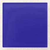 Ultramarine Blau Glasuntersetzer (Vorderseite)