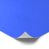 Ultramarine Blau Poster (Ecke)