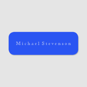 Ultramarine blaue Elegant Modernes Business Namensschild