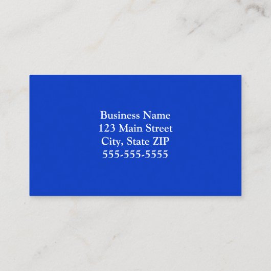 Ultramarine blaue Sterne Celestial-Foto Visitenkarte (Rückseite)