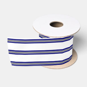 Ultramarine blaue und graugestrichene Schleifpapie Satinband