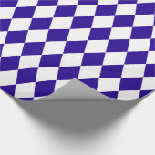Ultramarine Blue Harlequin Geschenkpapier (Ecke)