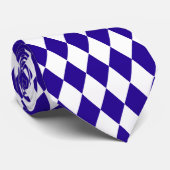 Ultramarine Blue Harlequin Krawatte (Gerollt)