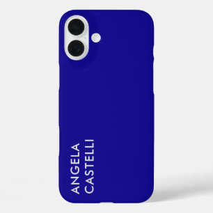 Ultramarine Blue Trendy Moderne Minimalistische Sc iPhone 16 Plus Hülle