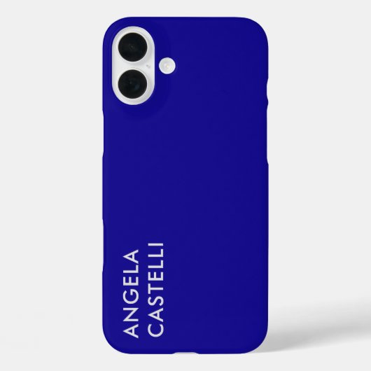 Ultramarine Blue Trendy Moderne Minimalistische Sc Case-Mate iPhone Hülle (Rückseite)