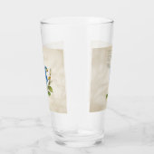 Ultramarine Lorikeet Handlackierte Wasserfarben Glas (Rechts)