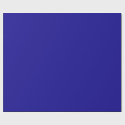 Ultramarine Matte Wrapping Paper Geschenkpapier (Flach)