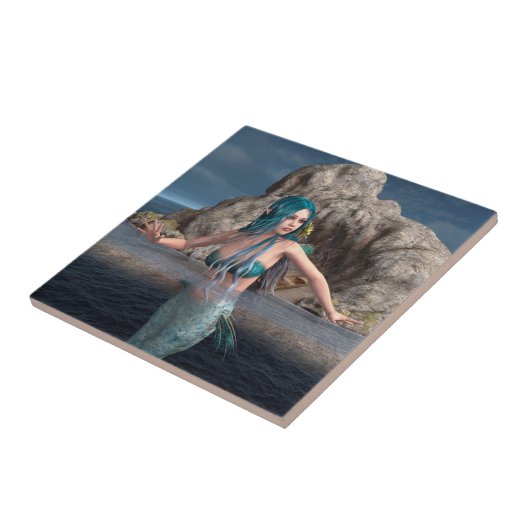 Ultramarine Mermaid Fliese (Seite)