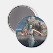 Ultramarine Mermaid Magnet (Vorderseite/Rückseite)