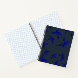 UltraMarine Swallow Hardcover-Notebook Notizblock