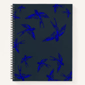 UltraMarine Swallow Hardcover-Notebook Notizblock (Vorderseite)