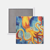 Ultramarine, Tintenfisch-Magnete Magnet (Vorderseite/Rückseite)