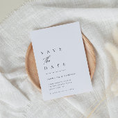 Ultraminimale Typografie Save the Date | Einladung