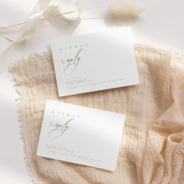 Ultraminimale Typografie-UAWG | Einschließung RSVP Karte