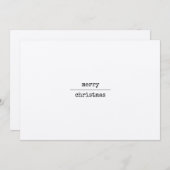 Ultraminimalistisch Moderne frohe Weihnachten (Vorne/Hinten)