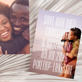 Ultramoderne 2 Fotos Große, feine Detailverheiratu Save The Date