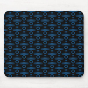 Ultramoderne Abstrakte Mousepad, Royal Blue Mousepad