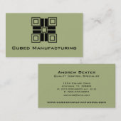 Ultramoderne Blöcke Horizontale Visitenkarte, Größ Visitenkarte (Vorne/Hinten)