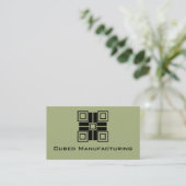 Ultramoderne Blöcke Horizontale Visitenkarte, Größ Visitenkarte (Stehend Vorderseite)