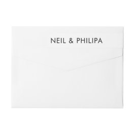 Ultramoderne BOLD NAMES Hochzeitstorte