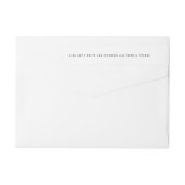 Ultramoderne BOLD NAMES Hochzeitstorte (Rückseite)