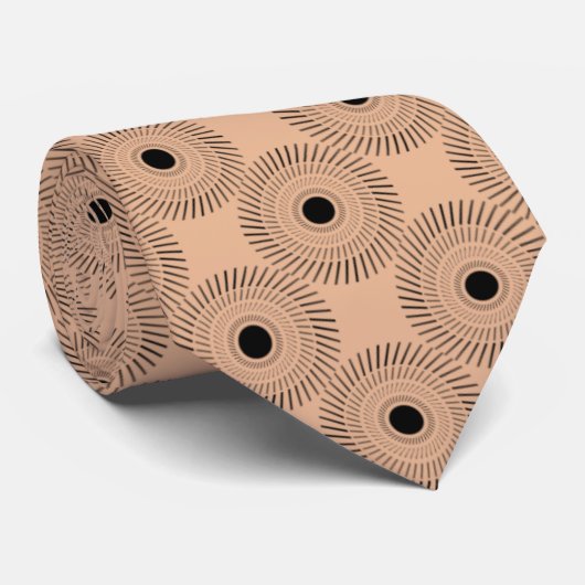 Ultramoderne Charm-Krawatte, Peach Krawatte (Gerollt)