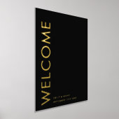 Ultramoderne, einfache Hochzeitswillkommen Gold Foliendrucke (Ablage )