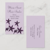 Ultramoderne florale Visitenkarte, Lavendel Visitenkarte (Vorne/Hinten)