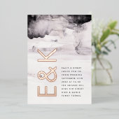 Ultramoderne Gender-Neutral-Tinte-Hochzeit Folieneinladung (Stehend vorne)