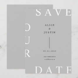 ultramoderne Gestaltung Save the Date Einladung