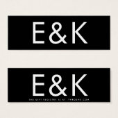 Ultramoderne, große Monogramm-Einfache Geschenkgut (Vorne & Hinten)