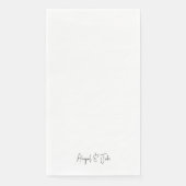 Ultramoderne Hochzeit Serviette (Vorderseite)