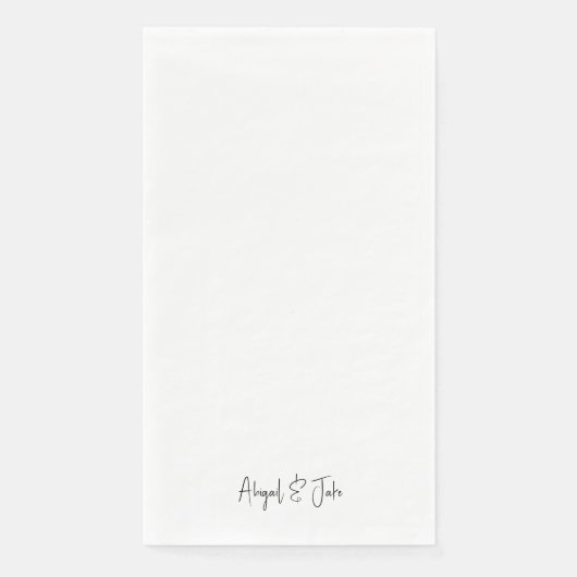 Ultramoderne Hochzeit Serviette (Vorderseite)
