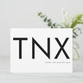 Ultramoderne kühne große Dankeschön Muttertag (Stehend Vorderseite)