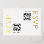 Ultramoderne, kühne Namen 2 x UAWG GOLD Folieneinladung (Vorderseite)