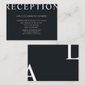 ultramoderne Layout-Empfang-Abschlusskarte Begleitkarte (Vorne/Hinten)