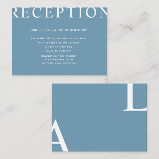 ultramoderne Layout-Empfang-Abschlusskarte Begleitkarte (Vorne/Hinten)