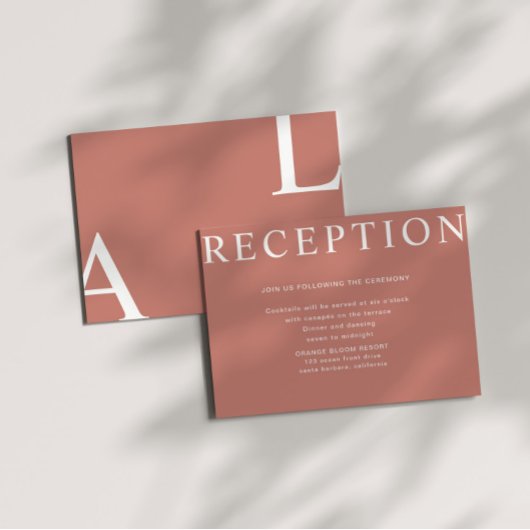 Ultramoderne Layout-Empfang-Verschlüsselungskarte Begleitkarte