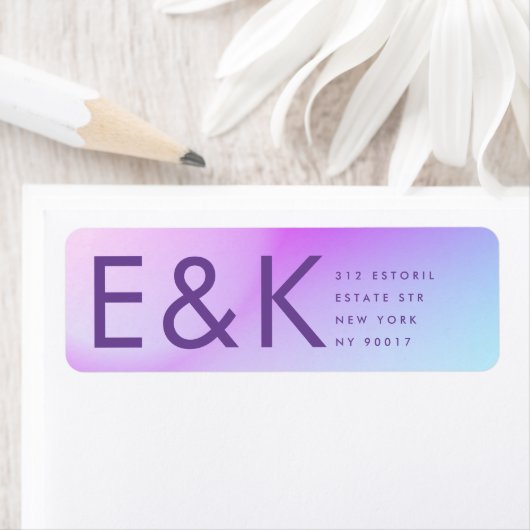 Ultramoderne Lila Hochzeit im Herbst (Insitu)