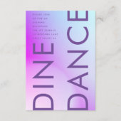 Ultramoderne Lila Hochzeit im Herbst Begleitkarte (Vorderseite)