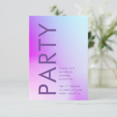 Ultramoderne Lila Hochzeit im Herbst Begleitkarte (Stehend Vorderseite)