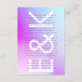 Ultramoderne Lila Hochzeit im Herbst Begleitkarte