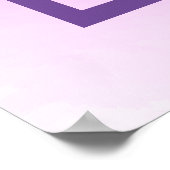 Ultramoderne Lila Hochzeit im Herbst Poster (Ecke)