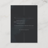 Ultramoderne minimale Schwarz/Weiß-UAWG Begleitkarte (Rückseite)