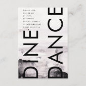 Ultramoderne neutrale Hochzeit Begleitkarte (Vorderseite)