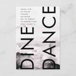 Ultramoderne neutrale Hochzeit Begleitkarte